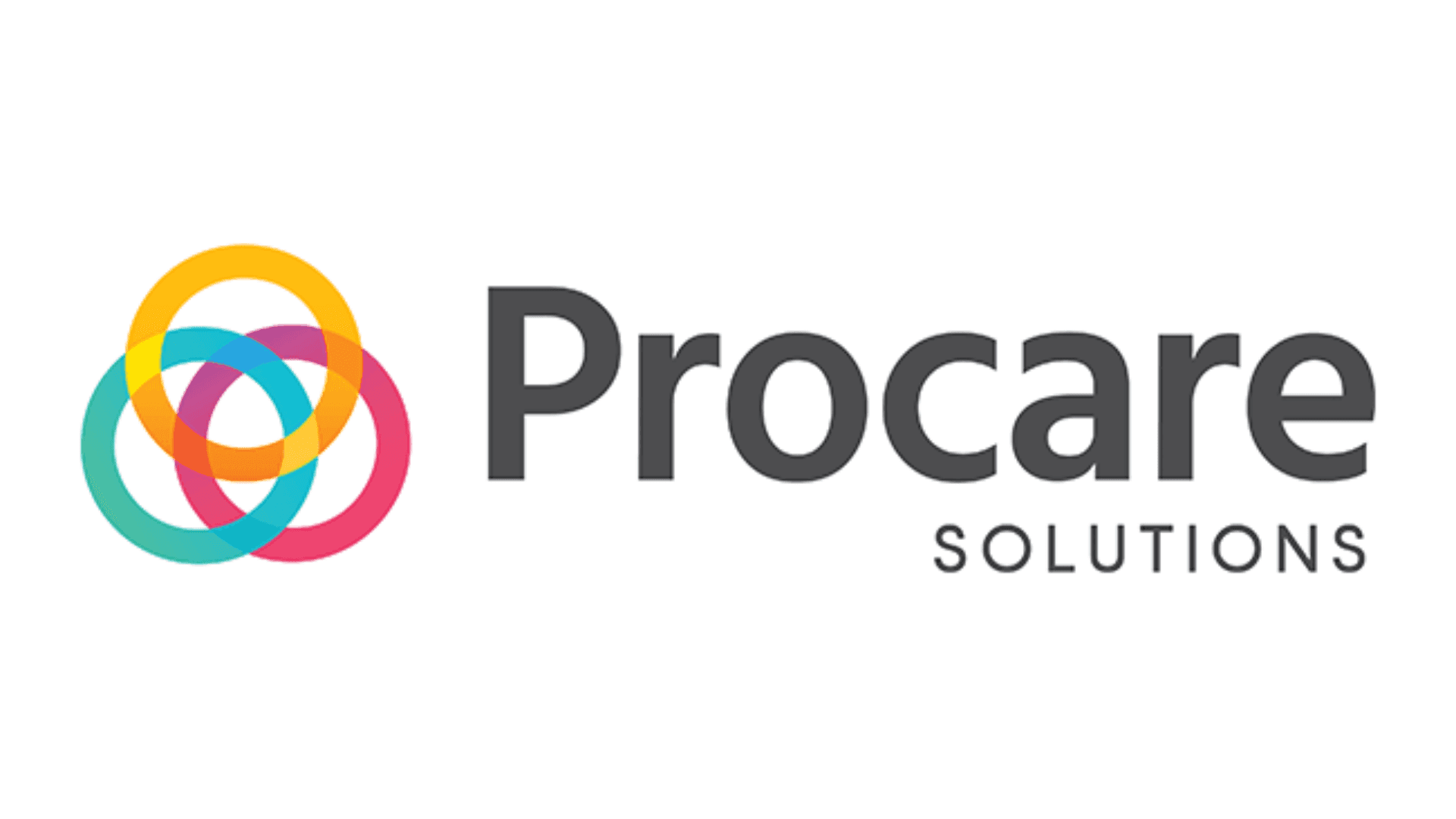 Logo of Procare Solutions featuring colorful overlapping circles next to the company name in dark gray letters.